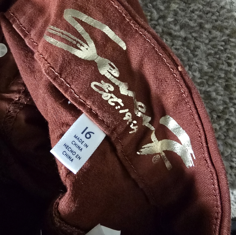 Seven7 Brick Red Skinny Jeans - Picture 7 of 8